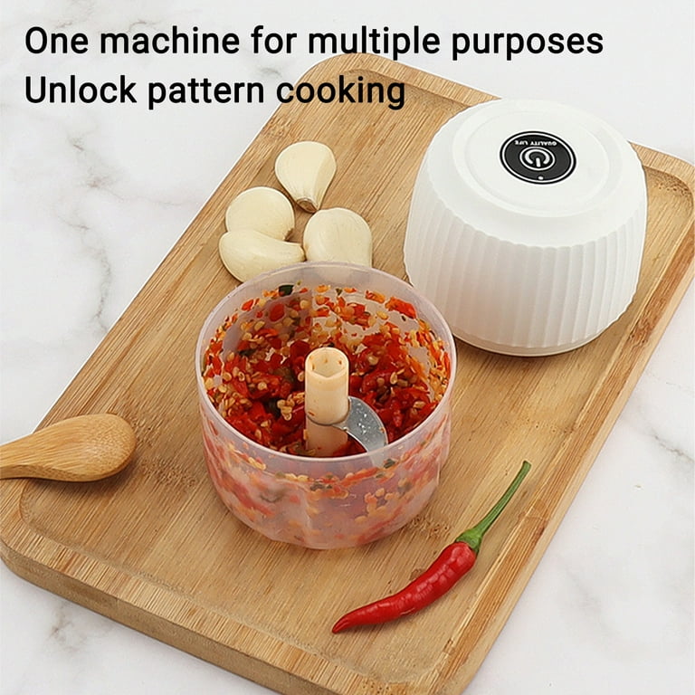1pc Pink Electric Mini Garlic Chopper, 250ML USB Rechargeable Portable  Electric Food Chopper, Wireless Small Food Processor for Chopping Garlic,  Ginger, Chili, Minced Meat, Onion, Etc Kitchen Tools