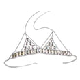 thumbnail image 2 of Cadena para el cuerpo a para mujer, con de imitación de cristal, cadena para el pecho, cadena para el vientre, Yinane Cadena del cuerpo del pecho del sujetador de las mujeres, 2 of 7