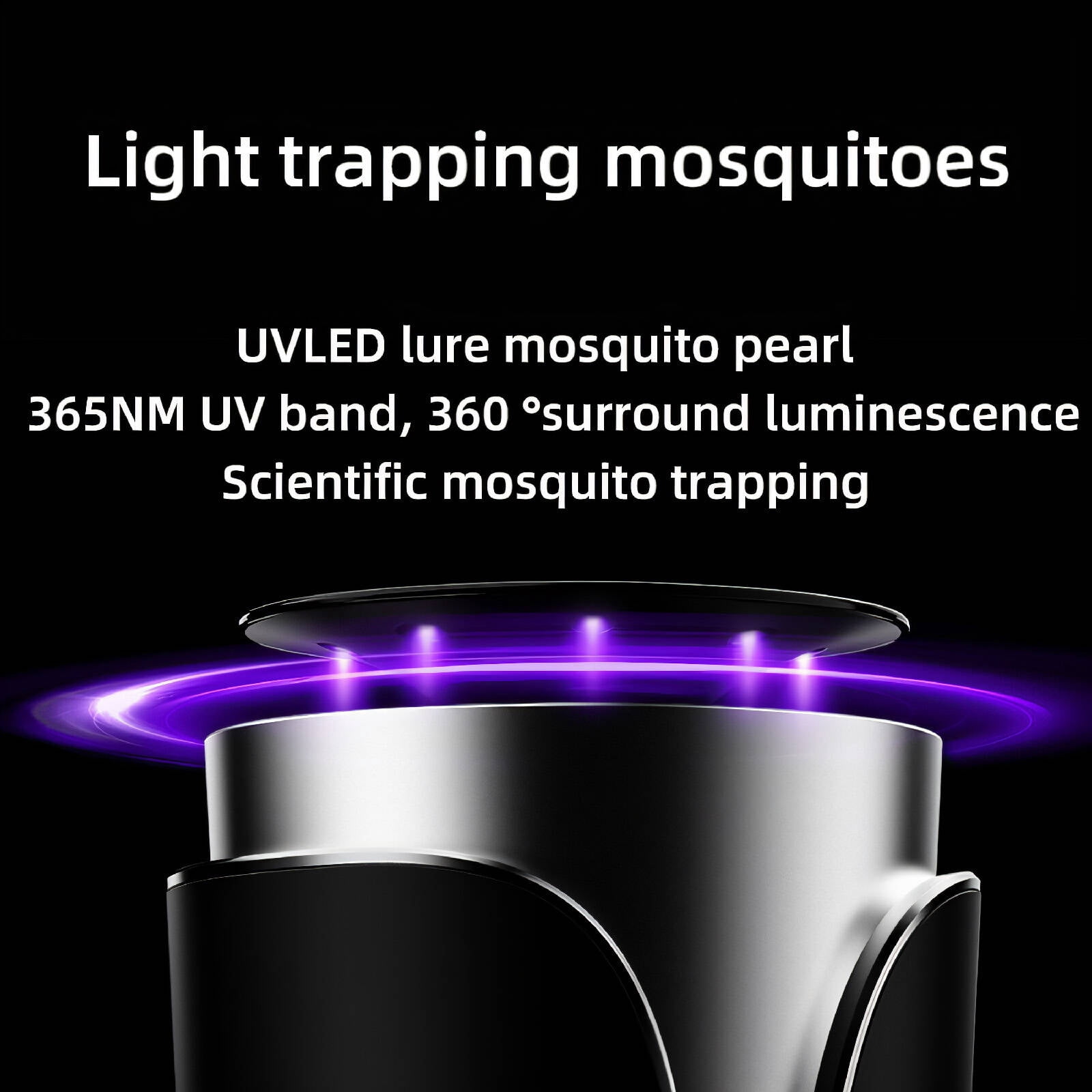 Hibibud Bug Zapper,Turbo Fan Electric Mosquito Zapper,Low Noise,Indoor Outdoor Fly Trap 30銕?Coverage