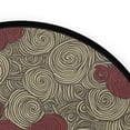 thumbnail image 3 of Whimsical Swirl Patterns Memory Foam Bath Mat 36" Absorbent Rug with Non Slip Base and 4 Bonus Pads, 3 of 6