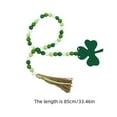 Irish Festival Wooden Bead String Tassel Pendant Decoration St