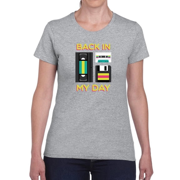 Back In My Day Shaped T-Shirt Women -GoatDeals Designs, Female Medium