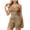 Khaki, variant on Womens 2 Piece Outfits Spaghetti Strap Ribbed Knit Cami Tank Top and Drawstring Waist Shorts Sets with Pockets Casual Summer Lounge Wear Matching Sets Purple