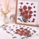 thumbnail image 3 of 4 pegatinas autoadhesivas de PVC impermeables con diseño de rosas rojas para tapa de inodoro, plantas, flores y hojas verdes., 3 of 9