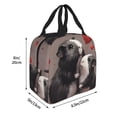 thumbnail image 2 of Yiaed Heart Guinea Pig Couple Print Insulated Lunch Bag Reusable Cute Tote Lunch Box, Leakproof Cooler Lunch Bags for Work Office Travel School Picnic, 2 of 5