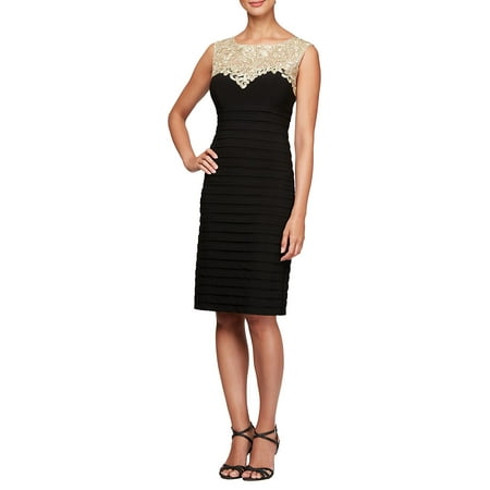 Alex Evenings Sleeveless - Textured Sheath Dress