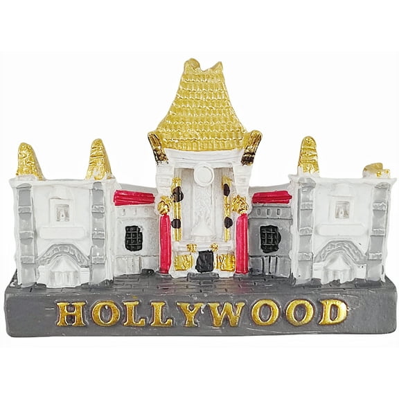 Los Angeles USA Hollywood 3D Fridge Magnet Souvenir Gift,Resin Handmade Hollywood Refrigerator Magnet Home Decoration Collection
