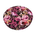 thumbnail image 2 of Xecao's Rose Flowers Print Stool Covers offer stylish, washable protection for PU round bar stools, perfect for home or commercial use., 2 of 7