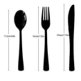 thumbnail image 2 of KUNPENG Graduation Decorations 2026, Graduation Party Supplies, Graduation Cutlery, 25 Count, Black Heavy Duty Disposable Plastic Knives, Class of 2028, Congrats Grad, 2 of 5