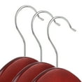 thumbnail image 2 of Casafield 40 Wooden Suit Hangers, Cherry - Non-Slip Pant Bar & Swivel Hook, 2 of 7