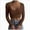 A143-Brown, variant on Womens Solid Square Neck Ribbed Long Sleeve Crop Top,Slim Fit Basic Tee