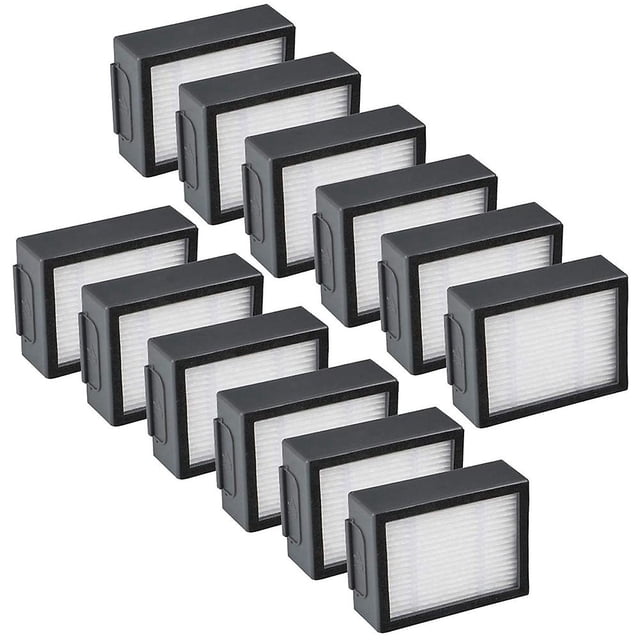 Reemplazo de robots de barrido Paquete de 12 filtros de repuesto para Irobot Roomba E5 E6 E7 Series Robotic