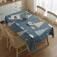 thumbnail image 2 of Merry Christmas Table Cloth Waterproof Spillproof Tablecolths Table Covers Christmas Snowman Table Cover for Dining Kitchen Restaurant Birthday Rectangle,60x84inches, 2 of 5