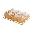 thumbnail image 3 of 6 tazones para servir refrigerios, plato divisorio para postres, plato para frutas secas, platos para refrigerios, plato para servir refrigerios de ámbar, 3 of 8