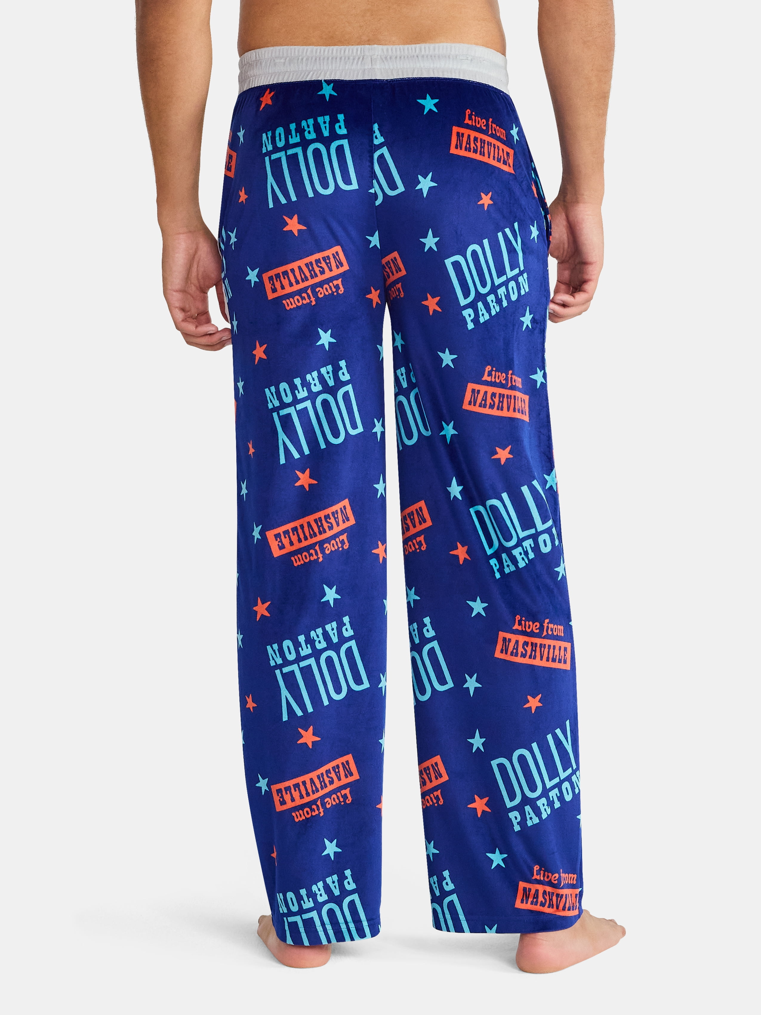 Dolly Parton Men's and Big Men's Split Leg Graphic Pants, Sizes S-2XL