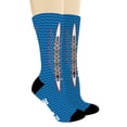 thumbnail image 2 of ThisWear Row Accessories Ready To Row Hidden Message Socks Rowing Crew Socks 1-Pair Novelty Crew Socks, 2 of 5