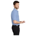thumbnail image 3 of Port Authority Men's Silk Touch Classic Comfortable Polo Shirt Light Blue 5X-Large, 3 of 3