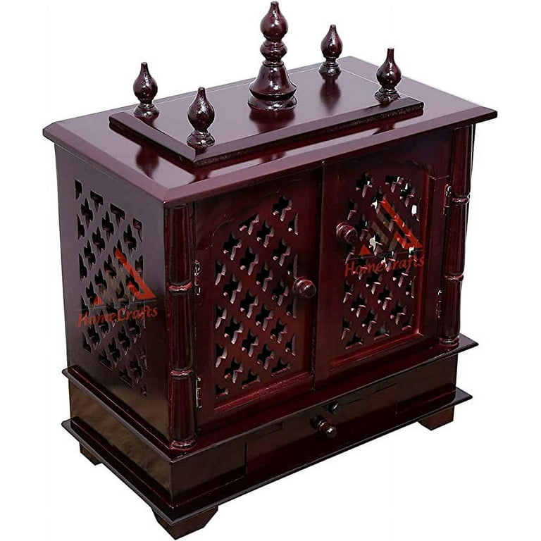Wooden shelf outlet for god