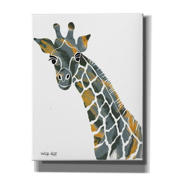 Epic Graffiti 'Bright Giraffe II' by Cindy Jacobs, Canvas Wall Art, 26"x34"
