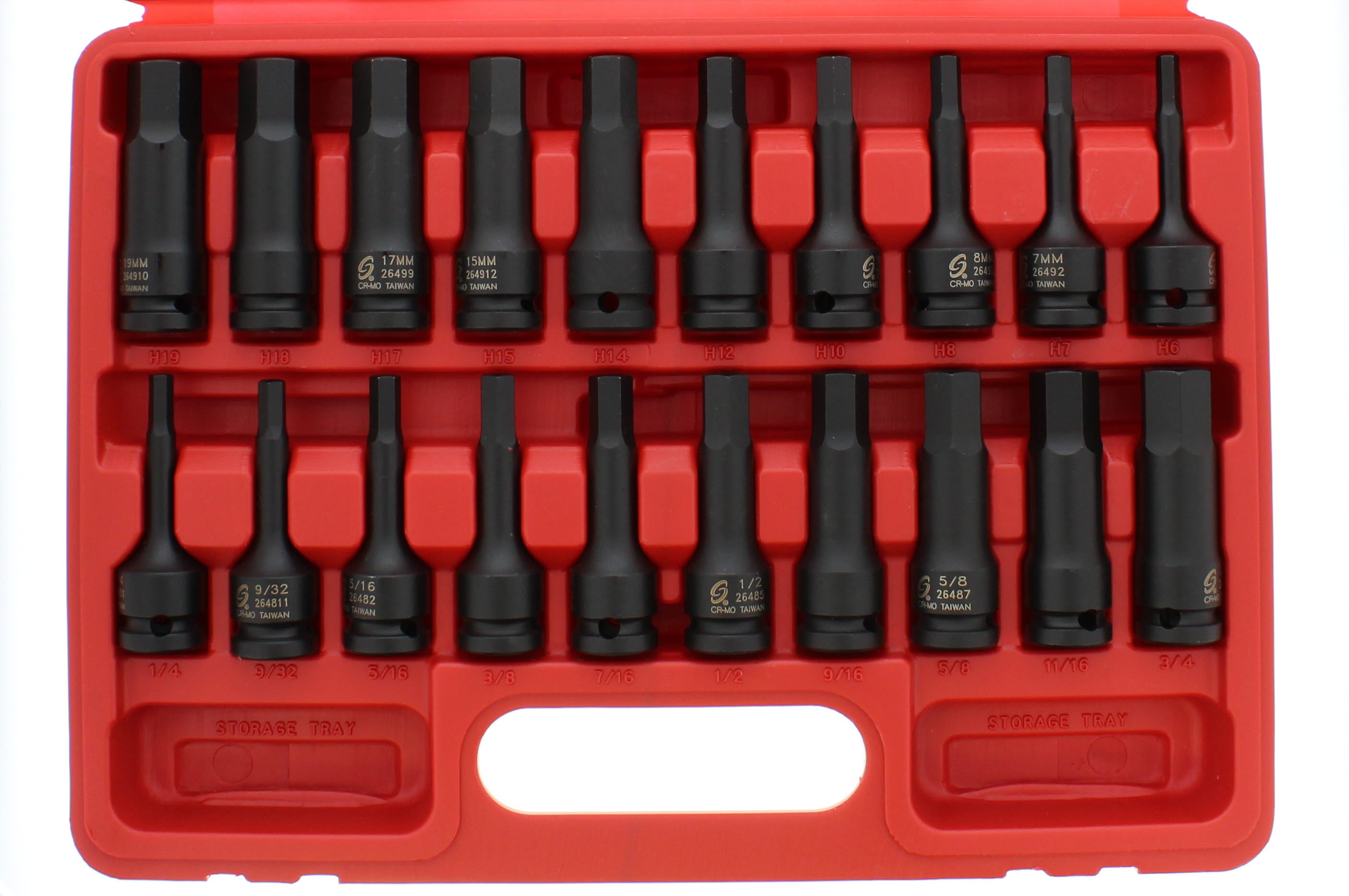 Sunex 26489 1//2 Drive 3//4 Hex Impact Socket