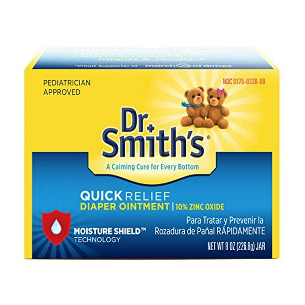 Dr. Smiths Quick Relief Diaper Rash Ointment, 8 Ounce