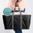 thumbnail image 6 of CleverMade Collapsible Laundry Tote, Midnight Black/Shadow Gray, 2-Pack, 6 of 9