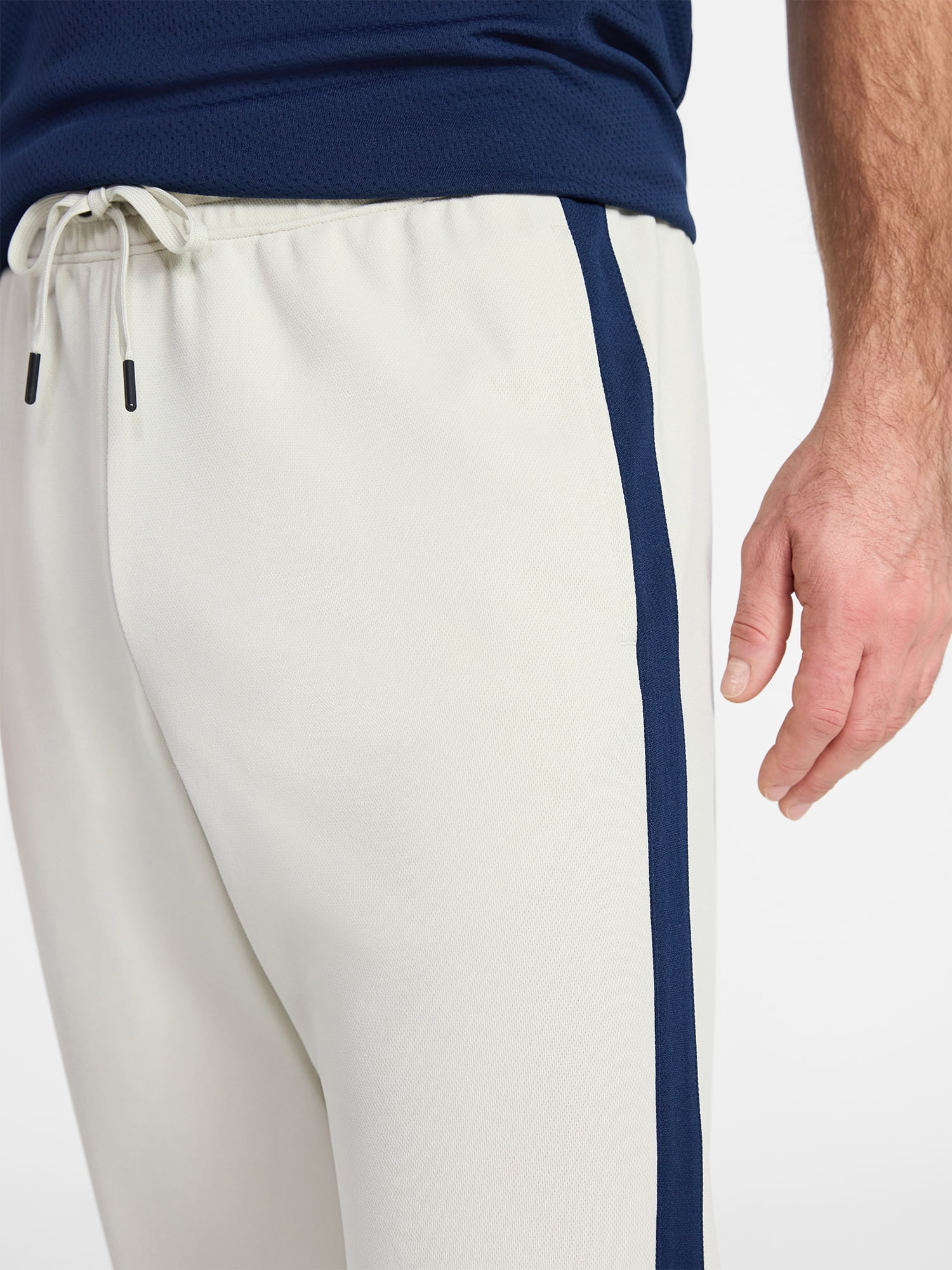 Athletic Works Men's and Big Men's Tricot Track Pants with Side Stripes, Sizes S-3XLT