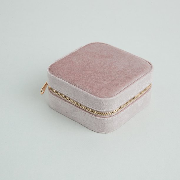 Joyero portátil para guardar pendientes, aretes, caja de joyería sencilla, caja de almacenamiento para collares y anillos