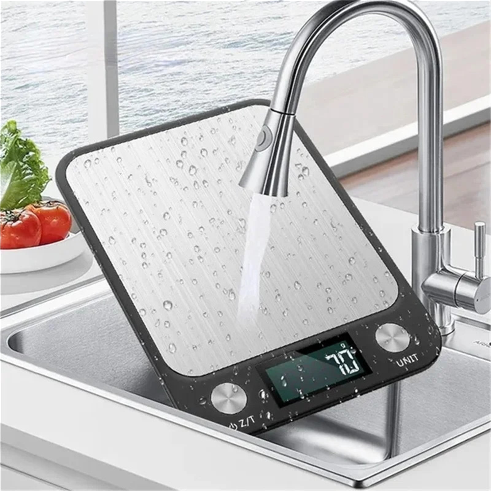 Kitchen Scale Weighing Food Coffee Balance Smart Electronic Digital Scales Stainless Steel Design for Cooking and Baking