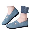 thumbnail image 3 of Women Casual Shoes Breathable Knit Slip On Casual Shoes Fashion Round Toe Slip Walking Sneakers For Everyday Comfort ,Us Size:7, 3 of 9
