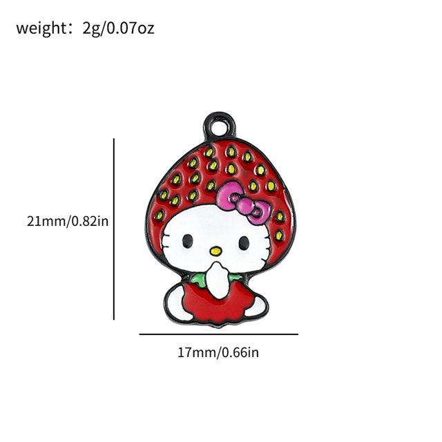 Venta caliente transfronteriza Colección de dibujos animados helloKitty Joyería Hello Kitty Aleación Colgante de gota de aceite Accesorios