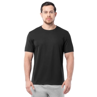 Athletic Works Men's and Big Men's Core Linear Mesh Active Short Sleeve Tee, Sizes S-3XL