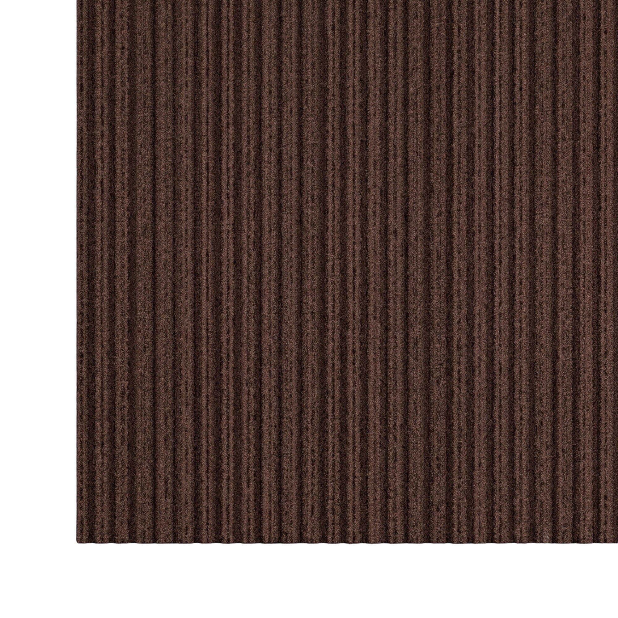 Ottomanson 2'7" x 41' Non-Slip Hallway Runner Rug, Waterproof Carpet Runner for Entryway, Dirt Trapper, Brown