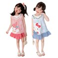 thumbnail image 2 of Vestido de niña Sanrios novedad de verano falda de Hellokitty Kawaii Anime MyMelody sin mangas con tirantes lindo dulce femenino chaleco con forma de corazón falda regalo, 2 of 4