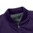 thumbnail image 4 of SuTry Men's Fall Jackets Solid Color Long Sleeved with Ribbed Cuffs Comfy Fashionable Blouses Suitable for Daily Wear Casual Gatherings(Purple,L), 4 of 8