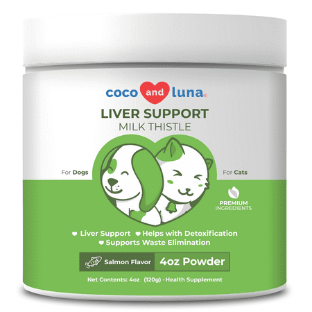 UPC: 0697478183696 | Coco and Luna Liver Support for Dogs and Cats – Milk Thistle Powder 4oz