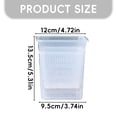 thumbnail image 3 of Square Orchid Pot, Clear Flower Pot 5.3 in, Breathable Plastic Root Control Orchid Pot, Indoor Outdoor Flower Growing Container, Drainage Hole Orchid Cultivation Plant Accessory,White, 3 of 5