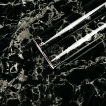CHIHUT Black Marble Contact Paper for Countertops Waterproof 17.7"x236" Peel and Stick Marble Wallpaper for Kitchen Granite Paper Self Adhesive Wall Paper Removable Vinyl Wrap for Bathroom Cabinets