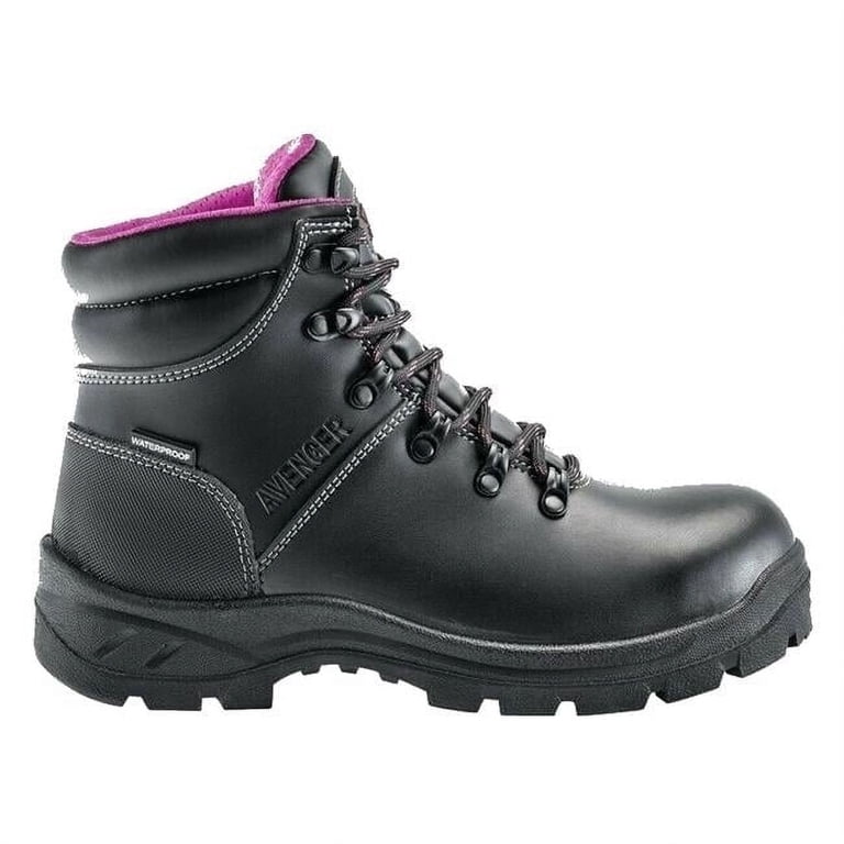 Avenger Work Boots Mens Waterproof Leather Insole Black  display picture 1