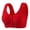 Red, variant on Seamless Front Closure Bra for Wireless Comfort and Lightweight Support Daily Wear Bralette Designed for Leisure Activities Soft Comfort and Absence of Underwire for All Seasons