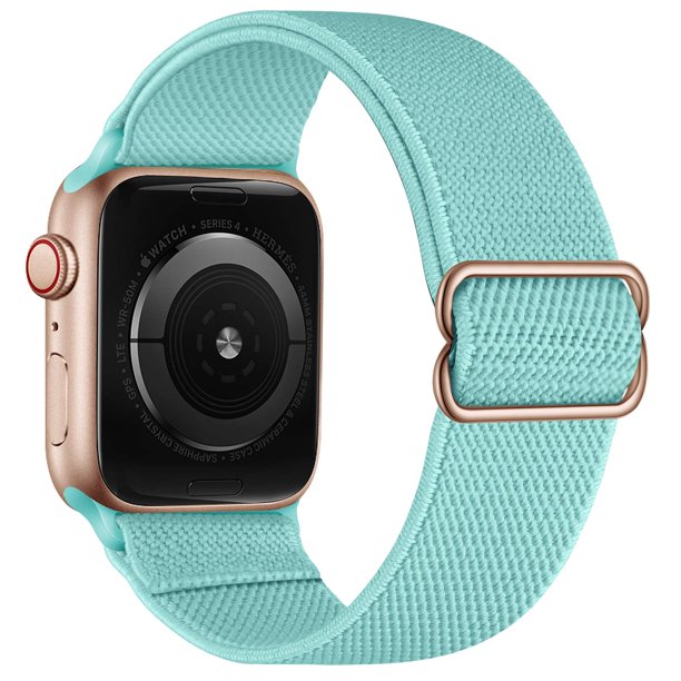 Oxwallen Xl Correa Elástica Solo Loop Compatible Con Apple Watch Series 11/10/9/8/7/6/5/4 Se 3/2/1 42 Mm 41 Mm 40 Mm 38 Mm Correa Deportiva Trenzada De Nailon Elástico Ajustable Para Iwatch Mujeres