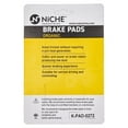 thumbnail image 5 of Niche Complete Organic Brake Pad Set for Victory Vegas Motorcycle MK1002542, 5 of 9