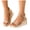 Gold, variant on Women's Glitter Wedge Sandals Open Toe High Heels with Buckle Ankle Strap Platform Summer Party Evening Dressy Shoes Silver Size 6