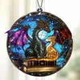 thumbnail image 5 of Hyperi Acrylic Black Gold Dragon Hanging Ornament, Gift for him/ her, 5 of 9