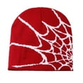 thumbnail image 2 of CaiJunJia Y2K Gothic Spider Pattern Wool Acrylic Knitted Hat Women Beanie Winter Warm Beanies Men Casual Skullies Outdoor, 2 of 2