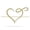 Gold, variant on Personalized Infinity Heart Monogram – Custom Metal Wall Art, Romantic Home Décor, Wedding & Anniversary Gift, Made in USA (B-18x10)