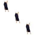 thumbnail image 4 of Jumpingount de poliéster para mujer, cintura alta, reemplazo Irregular, fácil de combinar, plisada, para oficina, viajes, niñas, faldas, XL, Type1 NO1, 4 of 6