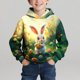 thumbnail image 1 of Sudadera con capucha para niño, para niño, con estampado de Feliz Día de Pascua, color, manga larga, informal, deportiva, con capucha, sudadera con capucha de manga larga, top con inserciones en los h, 1 of 5