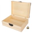 thumbnail image 1 of Caja De Joyería, Práctica Caja De Almacenamiento De Cosméticos De Madera, Para Documentos, Reloj, Anillo, Collar, 1 of 8