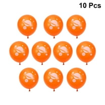 BESTYASH Star Print Balloons Latex Orange 10Pack Birthday Party Decorations